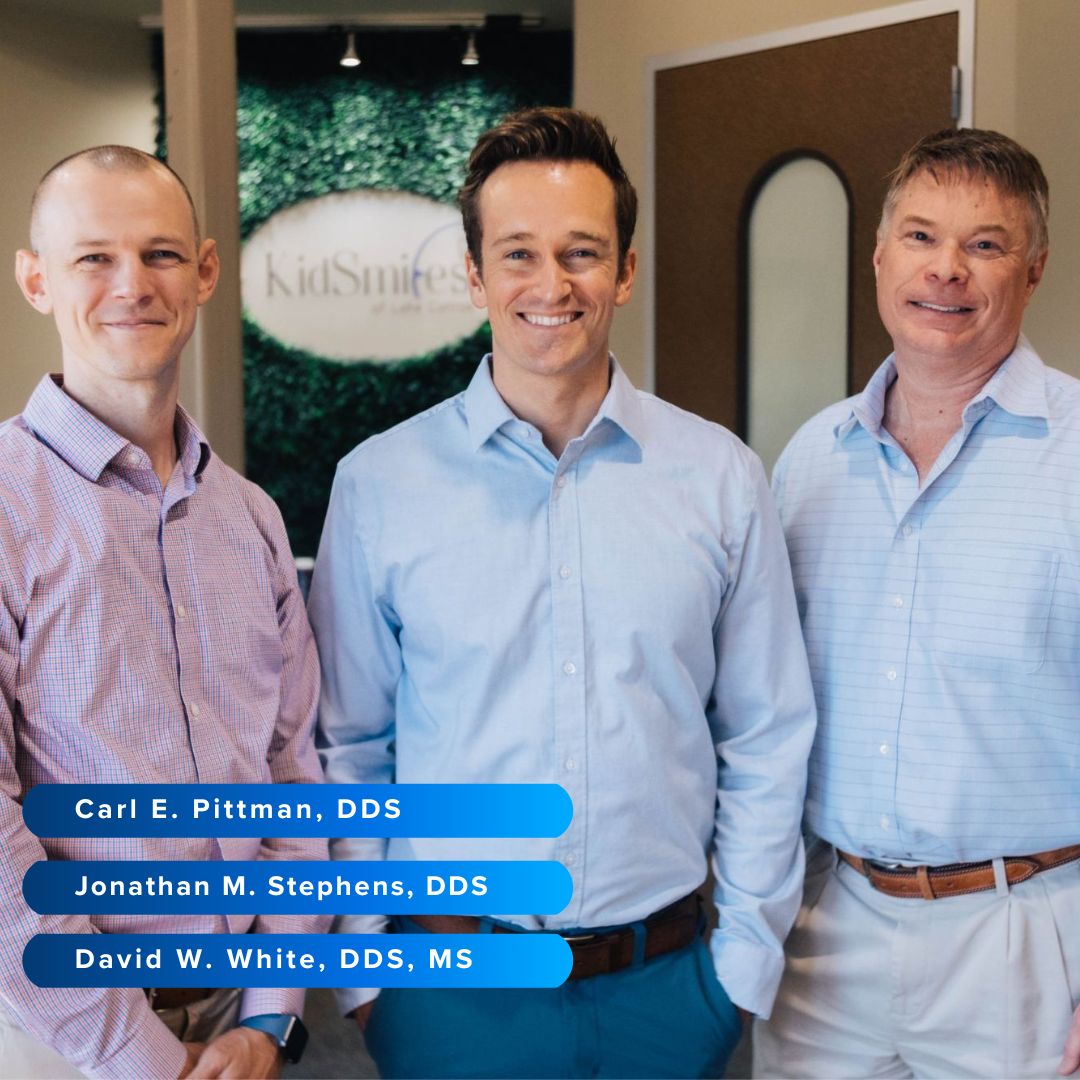 Dr. David White, Dr. Jonathan Stephens, Dr. Carl Pittman at KidSmiles of Lake Conroe